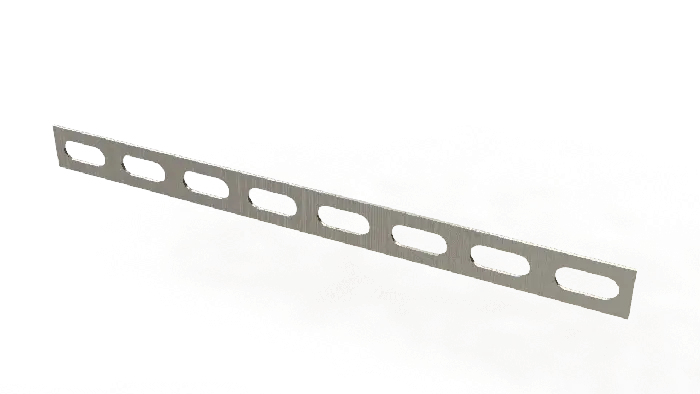 Barra perforada (unión múltiple) con tornillos