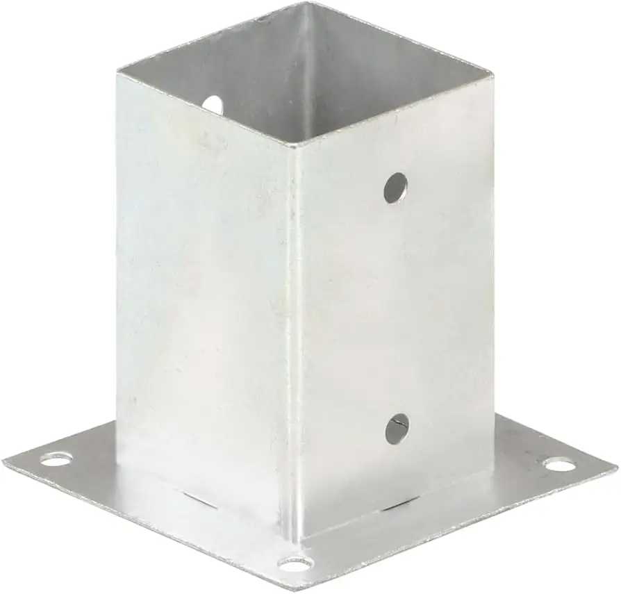 Conector para poste cuadrado 2"x2" con tornillos de seguridad