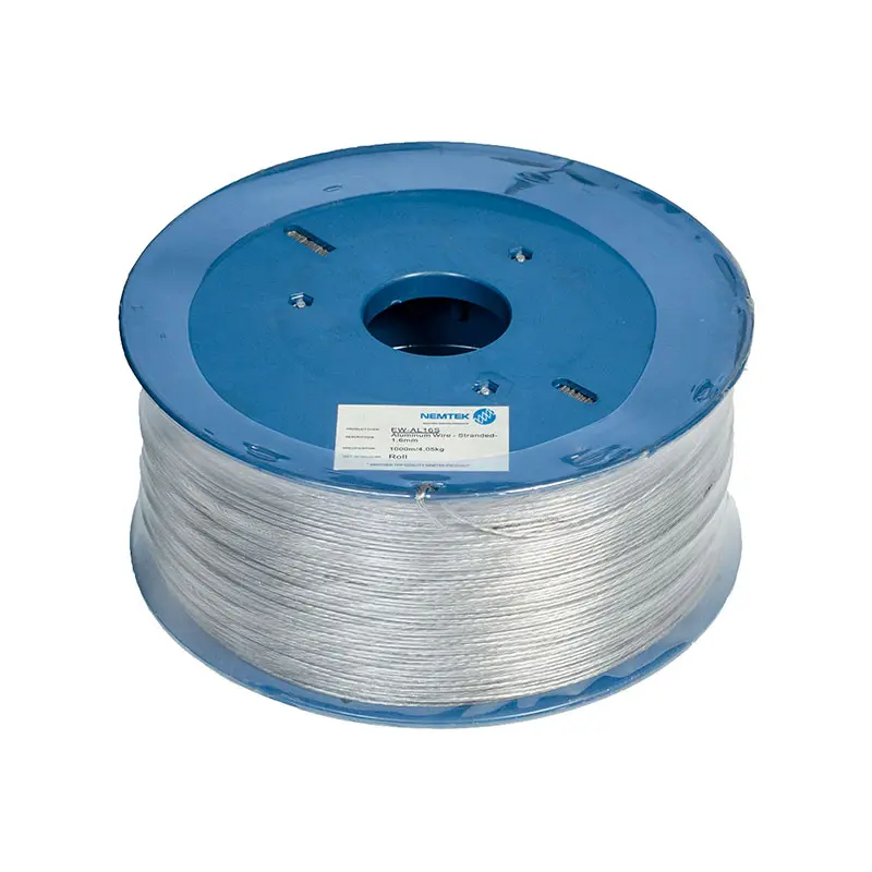 Alambre de aluminio trenzado 1.6mm, rollo 500m