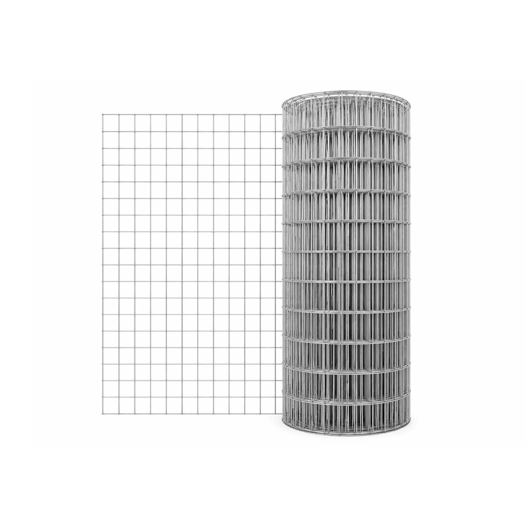 Malla Electrosoldada Rollo 1.5×10m — Cuadrícula 5×5cm — Calibre 16 — 1.63 mm