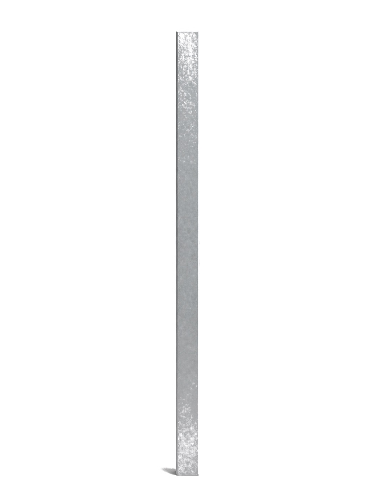 Poste pre-cortado 3"×3" — 3.0 m — Galvanizado