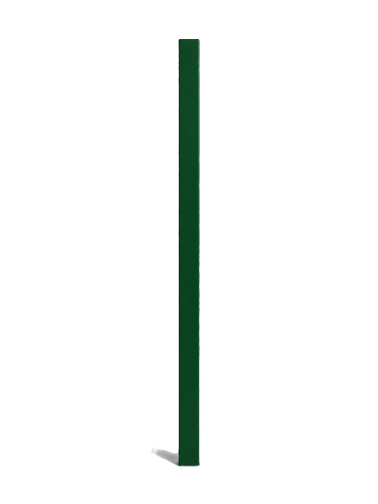 Poste pre-cortado 3"×3" — 3.0 m — Pintado Verde (RAL 6005)