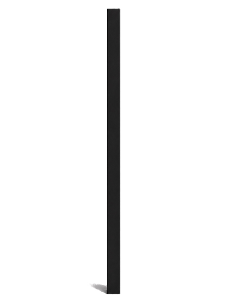 Poste pre-cortado 3"×3" — 3.0 m — Pintado Negro (RAL 9011)