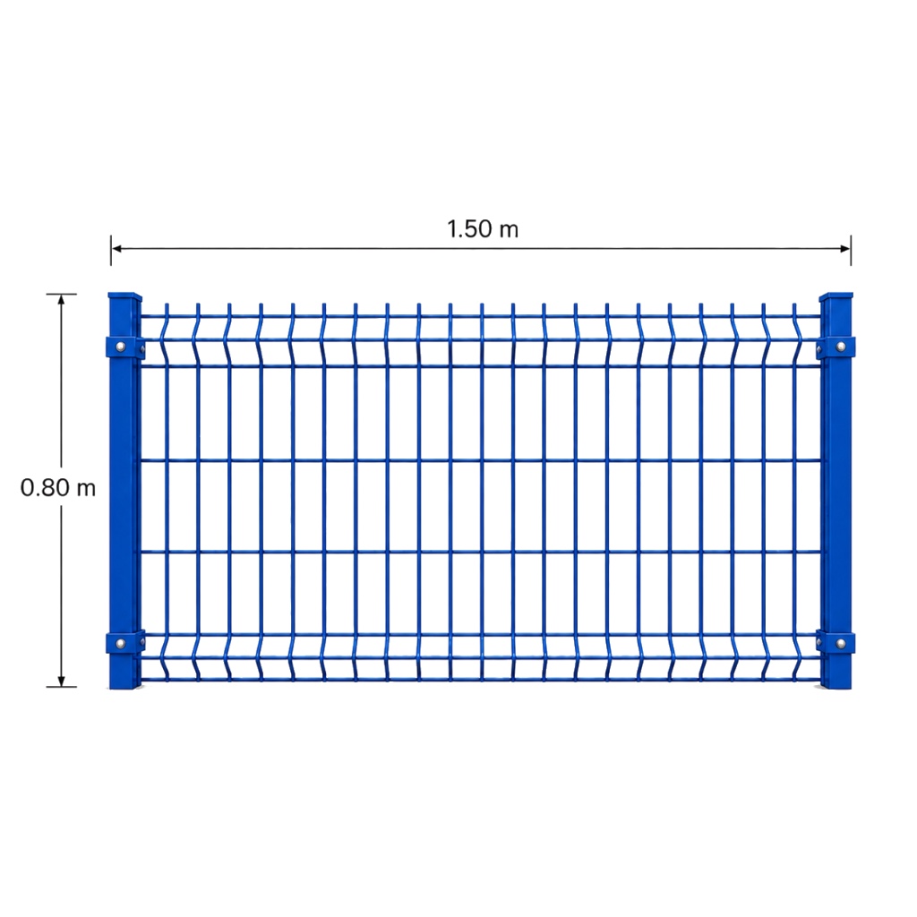 Kit Reja 3D 0.8 × 1.5 m — Pintado Azul (RAL 5017) — Fundir